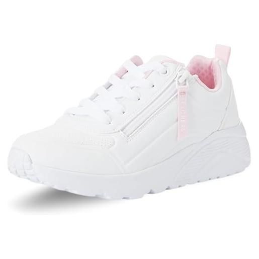 Skechers street girls, sneaker, white synthetic/trim, 37.5 eu