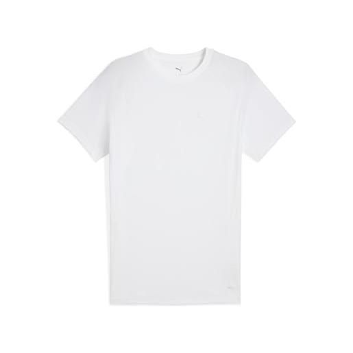 PUMA evostripe tee, magliette unisex - adulto, PUMA white, 