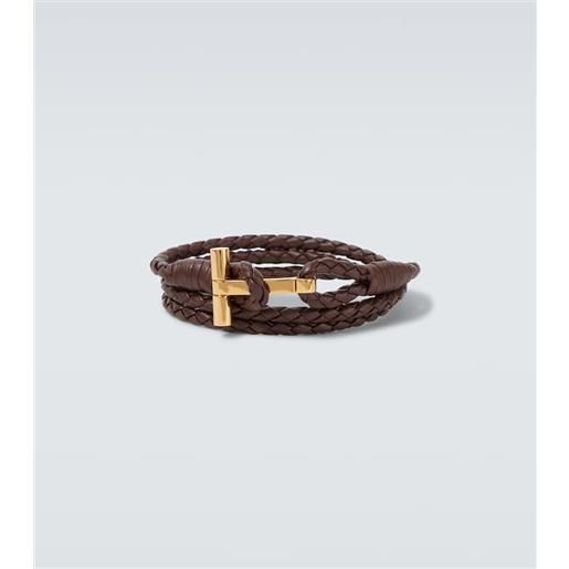 Tom Ford bracciale t in pelle