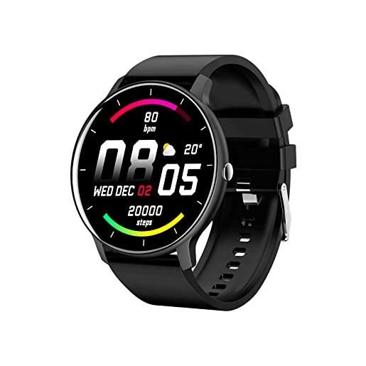 Trevi t-fit 220 plus smartband bracciale cardio con grande display lcd a colori, bluetooth, controllo salute, monitoraggio del sonno, ossigenazione del sangue, resistente all'acqua ip67, nero