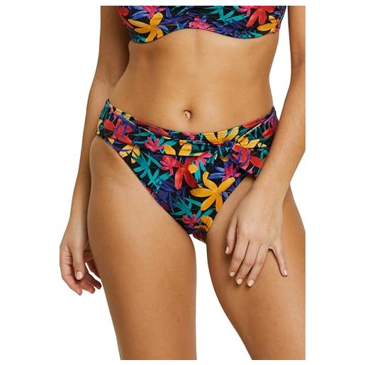 Sans Complexe island dream - maglia da bagno, taglia media, da donna, floreale nero, 46-48