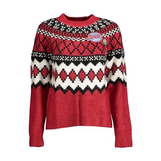 Desigual jers_buddy 3014 scarlet maglione, rosso, m donna