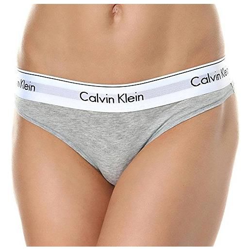 Calvin Klein perizoma donna tanga, grigio (grey heather), l