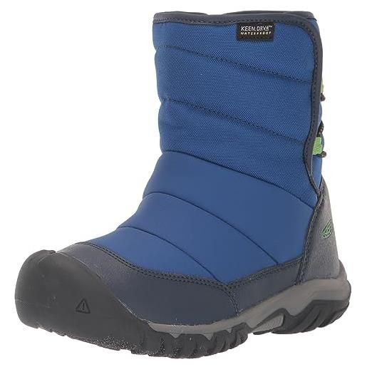 KEEN puffrider waterproof, stivali da neve, naval academy/surf, 35 eu