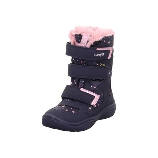 Superfit crystal, stivali da neve bambine e ragazze, blu rosa 9090, 25 eu