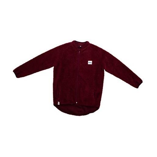 Eivy redwood sherpa jacket teddy fleece jacke mit reißverschluss, pile donna, vino, xs