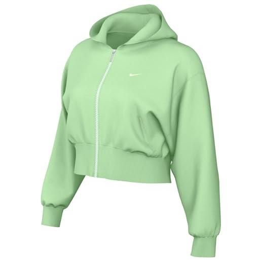 NIKE fn2415-376 sportswear chill terry maglia lunga donna vapor green/sail taglia m
