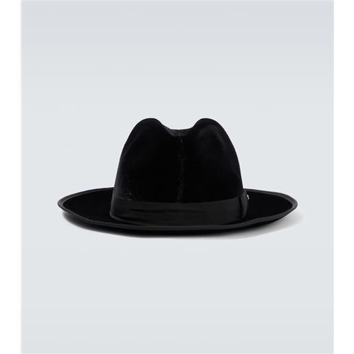 Giorgio Armani fedora in velluto