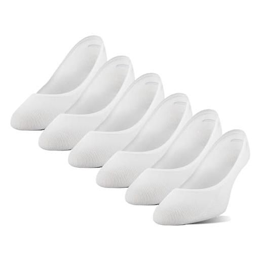 Peds women's moisture wicking low cut no show socks, 6-pairs, white, shoe size: 8-12