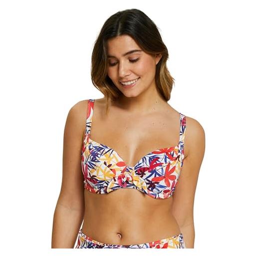 Sans Complexe island dream_78aak52 parte superiore del bikini, floreale bianco, 85f donna