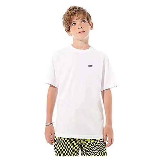 Vans left chest tee boys, t-shirt bambino, bianco (white wht), small