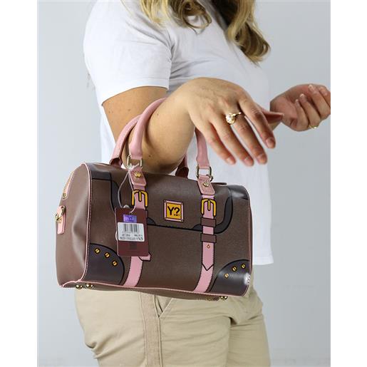 Ynot?Borsa donna woman bag borsetta marrone dr04-brown bauletto