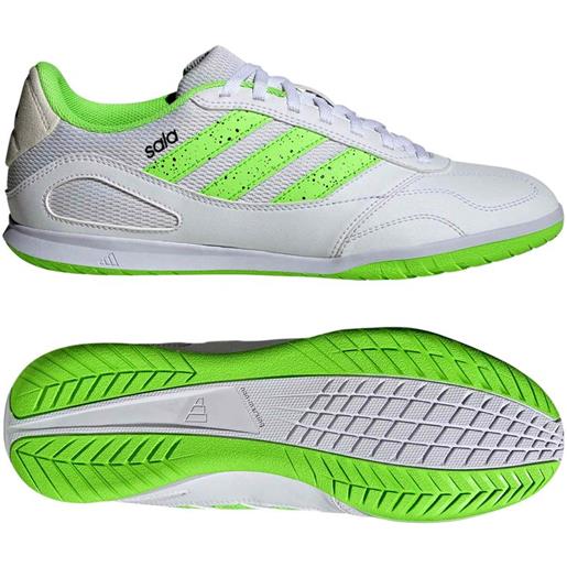 adidas scarpe calcio calcetto futsal adidas super sala iii bianco verde