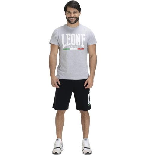 Completo tempo libero uomo leone 1947 grigio set vintage logo cotone