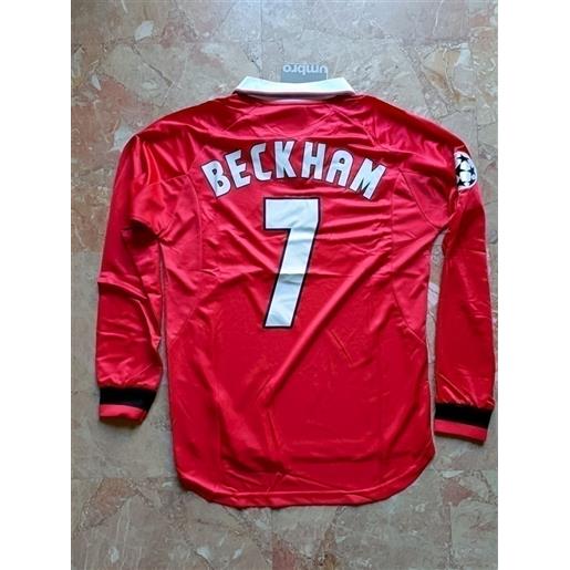 Manchester united umbro maglia calcio storica vintage retrã² ls beckham 7