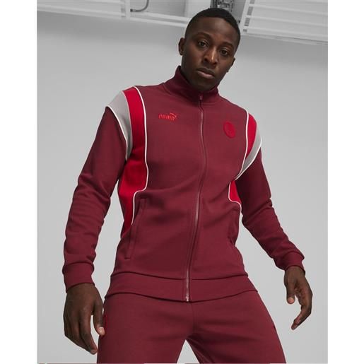 Puma ac milan Puma giacca tuta uomo rosso cotone 2024 archive