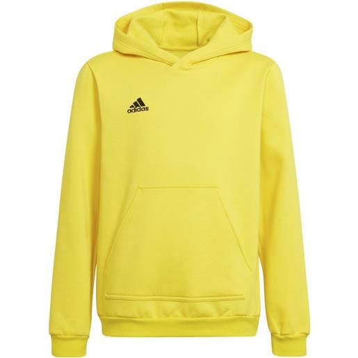 adidas felpa cappuccio hoodie ragazzo bambino adidas entrada y giallo cotone felpato