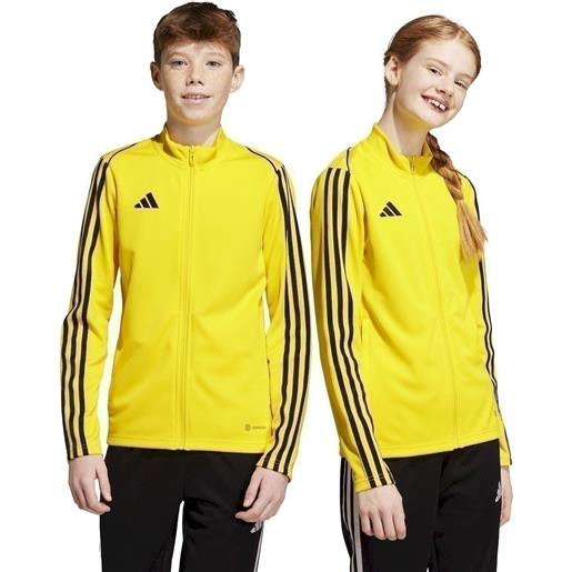 adidas giacca tuta ragazzo bambino adidas tiro 23 league giallo con tasche a zip