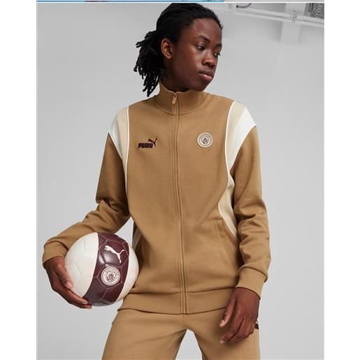 Puma manchester city Puma giacca felpa tuta marrone 2024 ftbl archive track