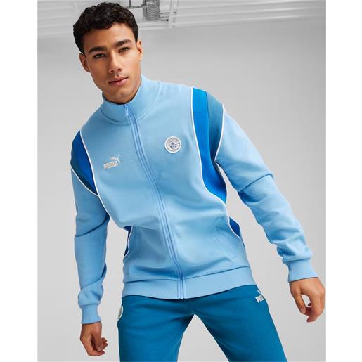 Puma manchester city Puma giacca tuta felpa 2024 ftbl archive track uomo azzurro
