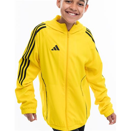 adidas giacca anti vento pioggia ragazzi unisex adidas giallo tiro 24 windbreaker