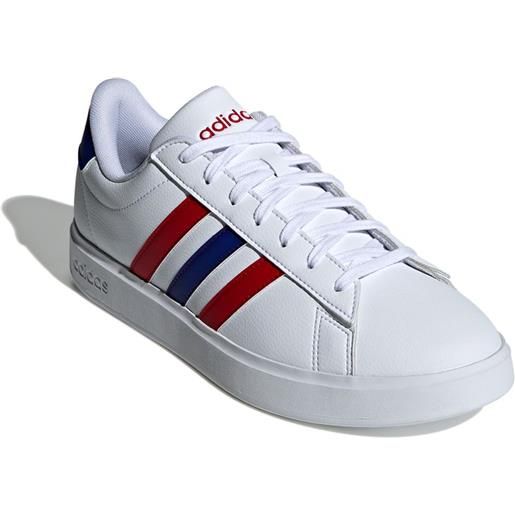 adidas scarpe sneakers uomo adidas grand court 2.0 bianco rosso blue sportswear