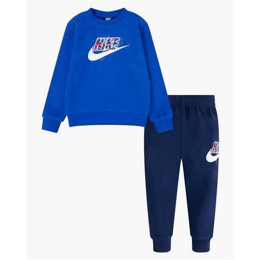 nike tuta intera tutina neonati bebã¨ unisex nike nsw thrill crew pants set blu royal