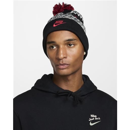 Nike cappello berretto nero unisex woolie beanie peak pon