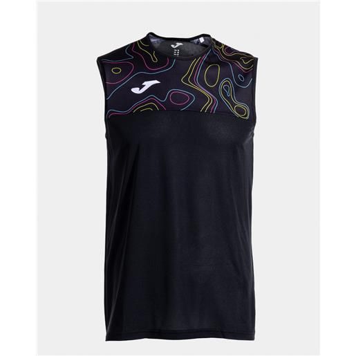 Joma smanicato canotta uomo Joma nero torneo capsule padel