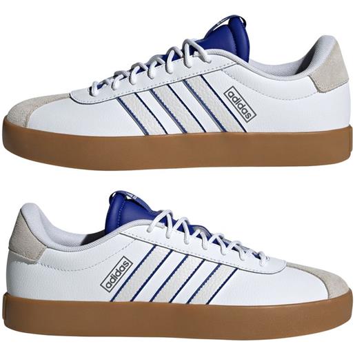 adidas scarpe sneakers uomo adidas pelle vl court 3.0 lea bianco blue sportswear