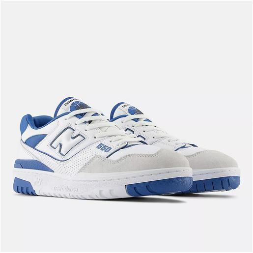 alance scarpe sneakers unisex new balance 550 blanc blue bss lifestyle