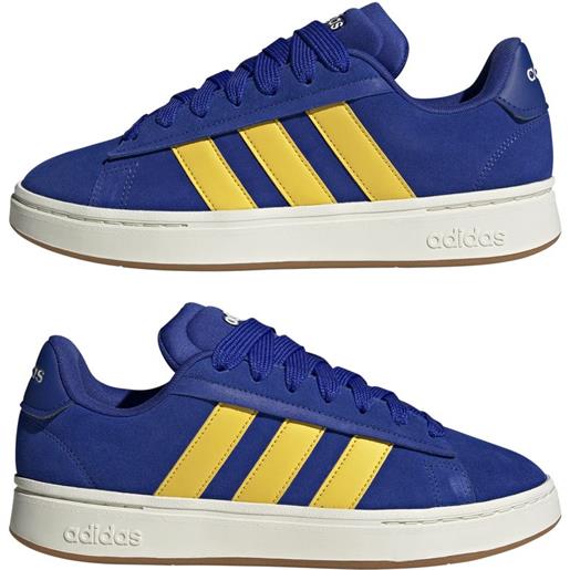 adidas scarpe sneakers uomo adidas nubuck grand court alpha 00s royal giallo