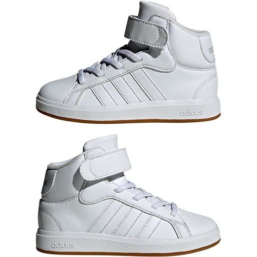 adidas scarpe sneakers ragazzi bambini unisex adidas grand court mid k bianco