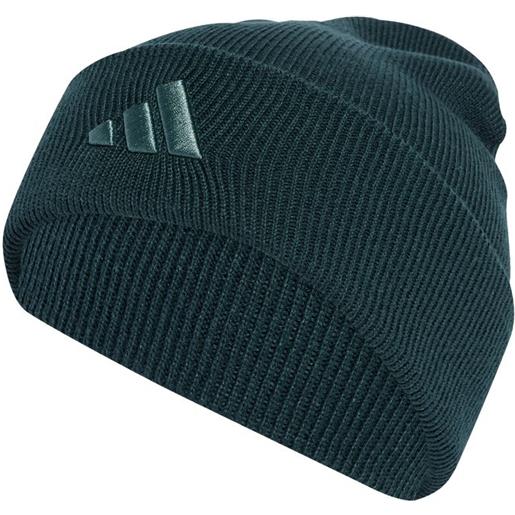 Adidas cappello berretto verde new logo woolie beanie tempo libero