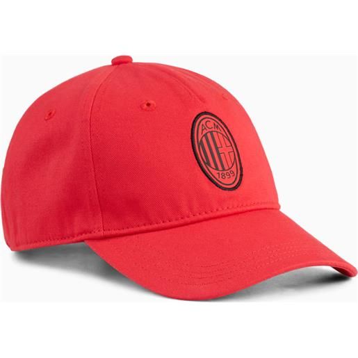 Puma ac milan Puma cappello berretto unisex rosso essentials baseball poliestere