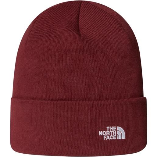 North Face the North Face cappello berretto rosso sumac norm shallow beanie woolie