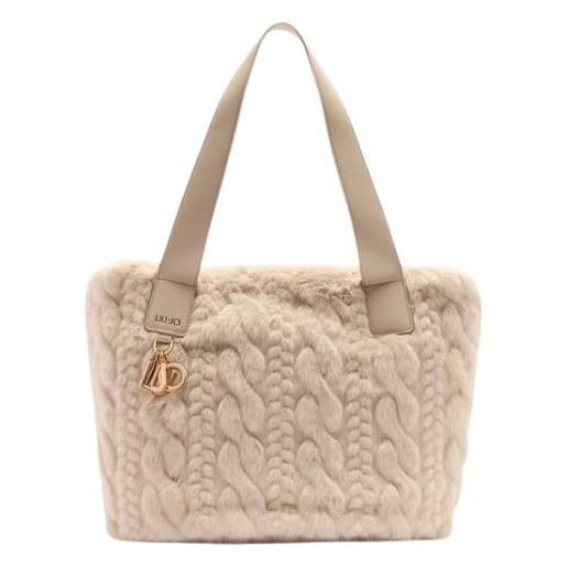 Liu Jo af5154 e0305 borsa hobo in pelliccia sintetica