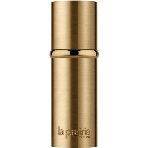 La prairie pure gold radiance concentrate 30 ml siero viso intensamnete idratante dona luminosità grazie all'oro puro migliorando la pelle con discromie