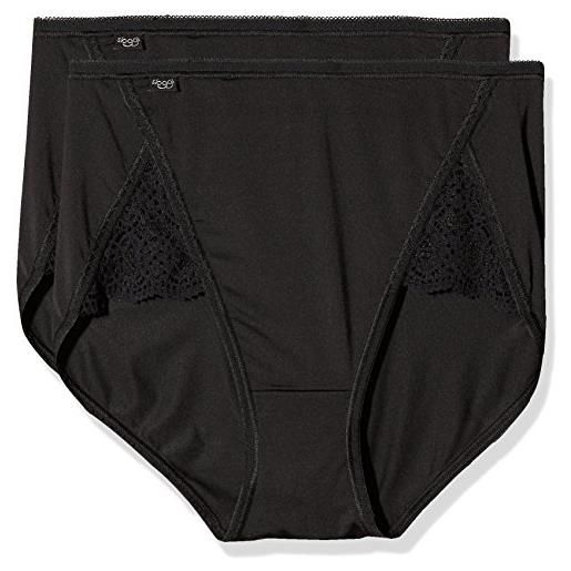 Sloggi donna pure sense luxe maxi c2p, nero, 44