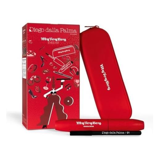 Diego dalla palma my toy boy confezione regalo donna mascara my toy boy volumizzante nero e matita occhi 01 nero