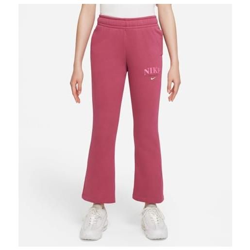 Nike dv2564-633 g nsv trend flc pant pantaloni sportivi bambino/ragazzo sweet beet taglia m