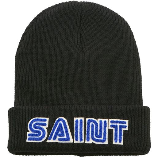 SAINT MXXXXXX x sega logo-embroidered beanie - nero
