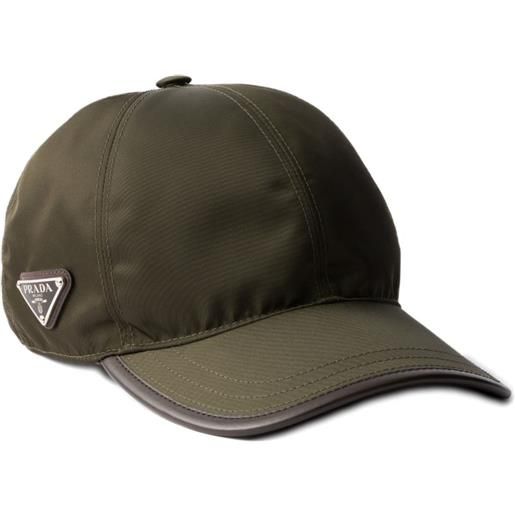 Prada cappello da baseball speedrock re-nylon - verde