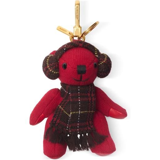 Burberry portachiavi thomas bear - rosso