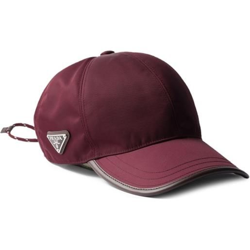 Prada cappello da baseball speedrock re-nylon - rosso