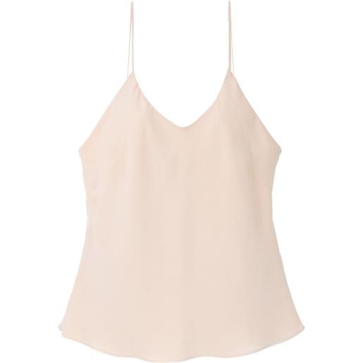 Isolda top con scollo a v - toni neutri