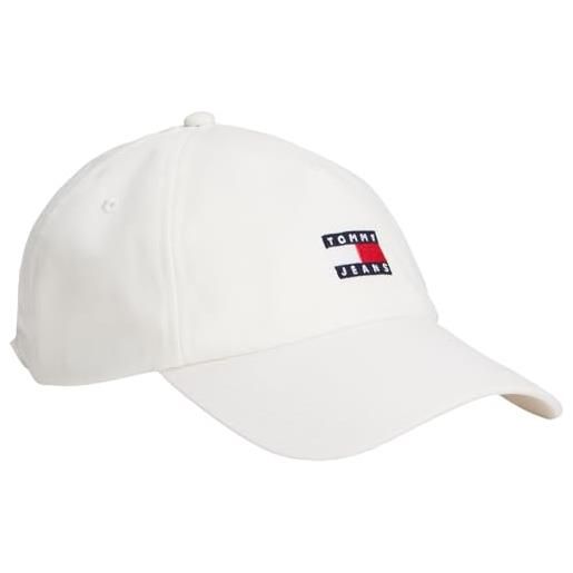 Tommy Jeans uomo cappellino heritage core con logo, avorio (ancient white), taglia unica