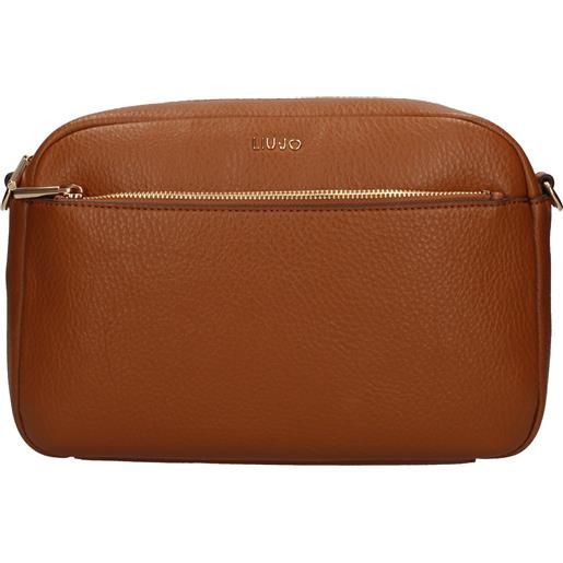 Liu Jo af5204 e0027 borsa a tracolla effetto bottalato con tasca frontale