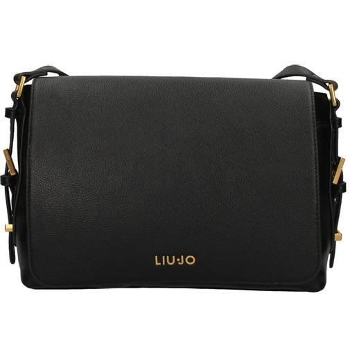 Liu Jo af5049 e0058 borsa nera a tracolla con patta