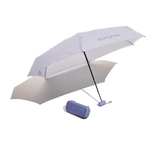 Muitomas, ombrellino con custodia, ombrello pioggia pieghevole, ombrello piccolo antivento e pioggia, colore lilla